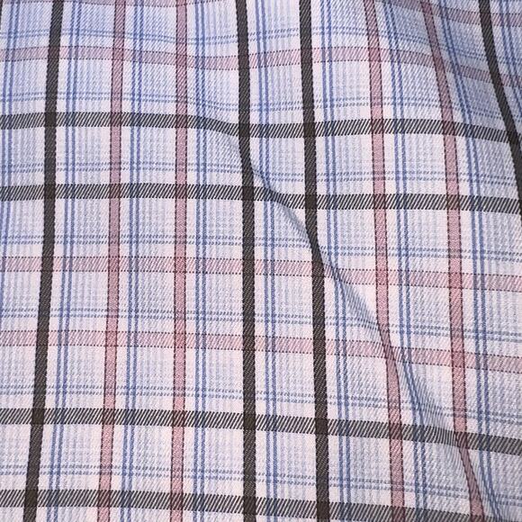 Ermenegildo Zegna Shirt Men’s Size L Plaid Button Long Sleeve 100% Cotton Italy - Picture 5 of 15